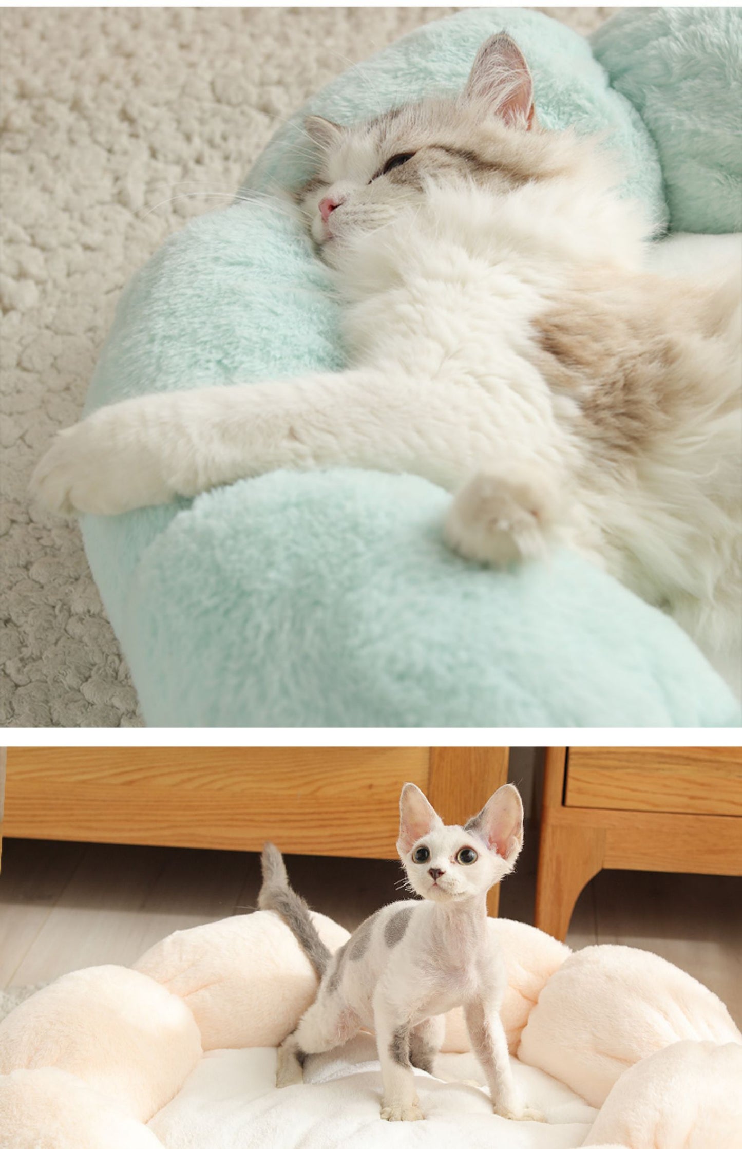 Washable Round Pet Bed