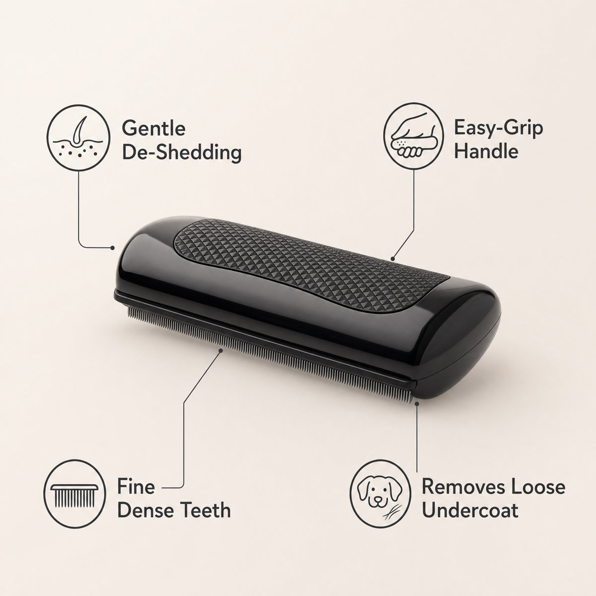 Dual-Sided De-Shedding Comb